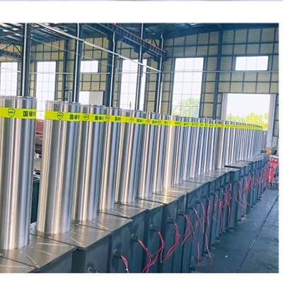 304 Stainless Steel Hydraykuc Hydraulic Bollards Automatic Rising Bollards