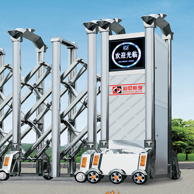 Modern Retractable Door Stainless Steel Automatic Retractable Sliding Gate For Yard Door Telescopic Design